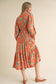 Autumn Paisley Midi Dress