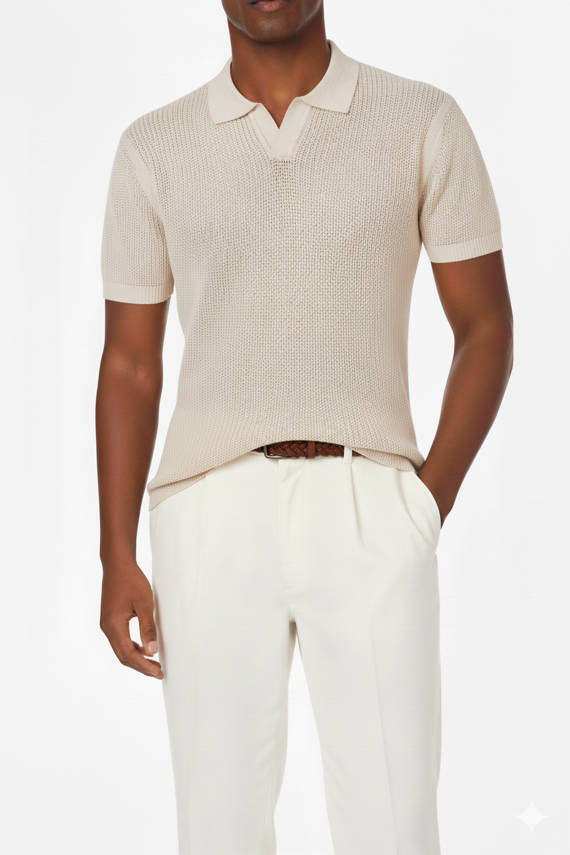 Textured Polo Shirt