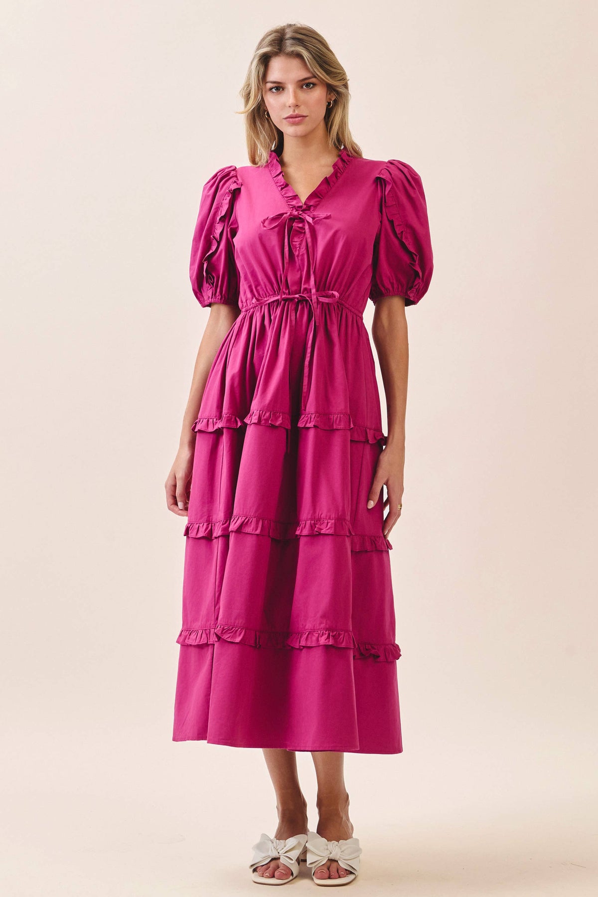 Lillia Tiered Midi Dress