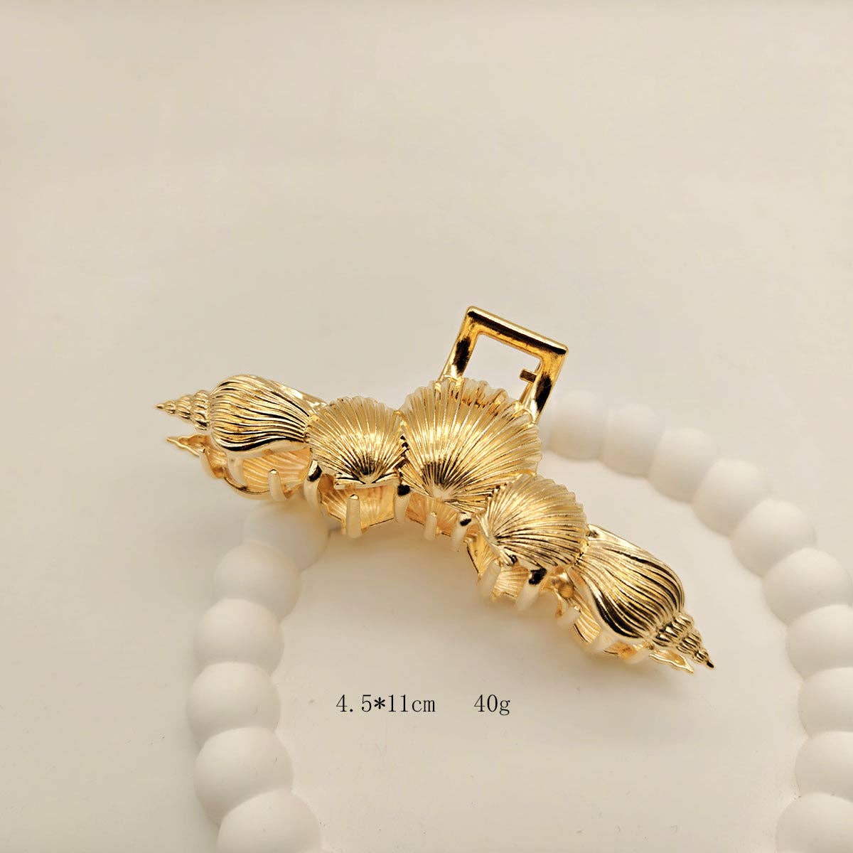 The Amalfi Shell Claw Clip