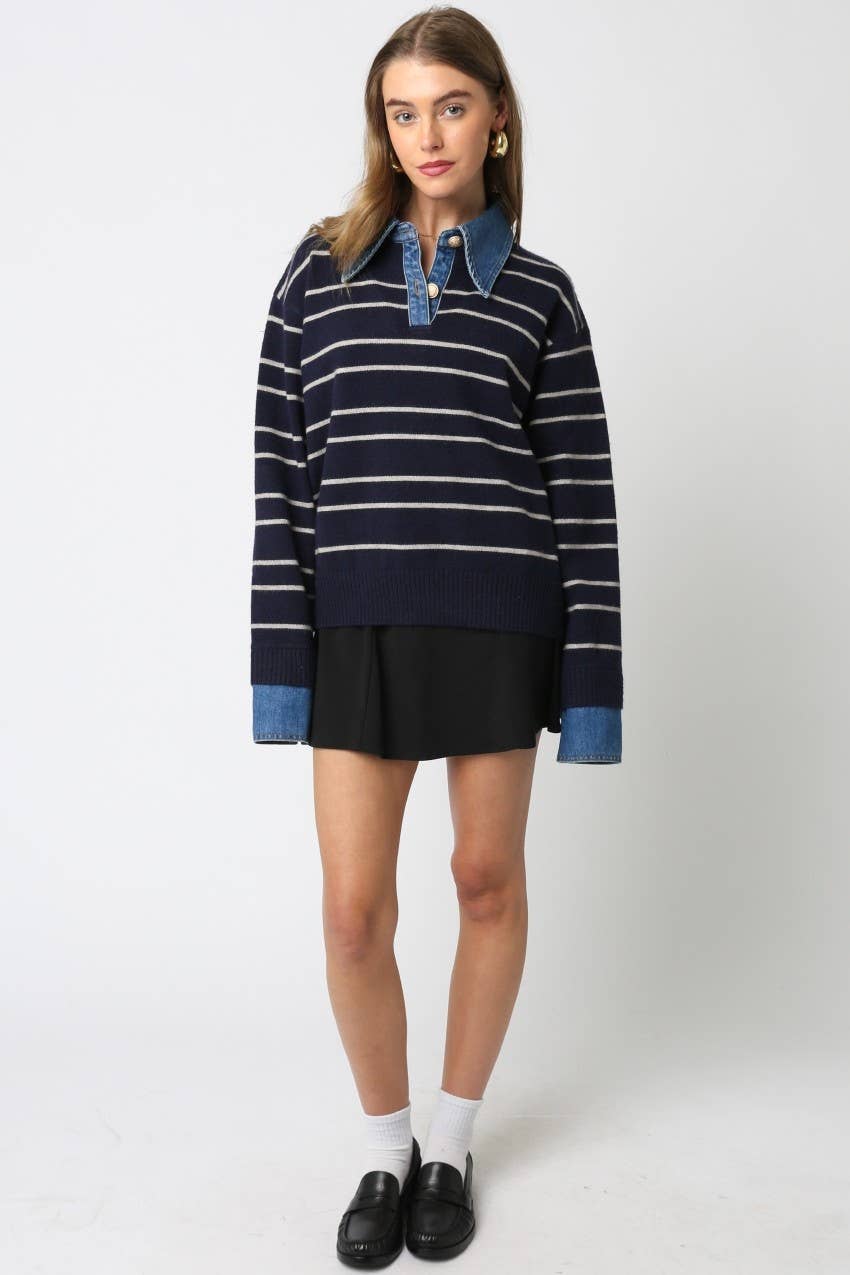 Hadley Striped Layered Sweater