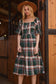 Georgia Plaid Tiered Midi Dress