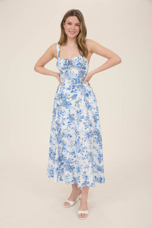 Rosalie Corset Midi Dress
