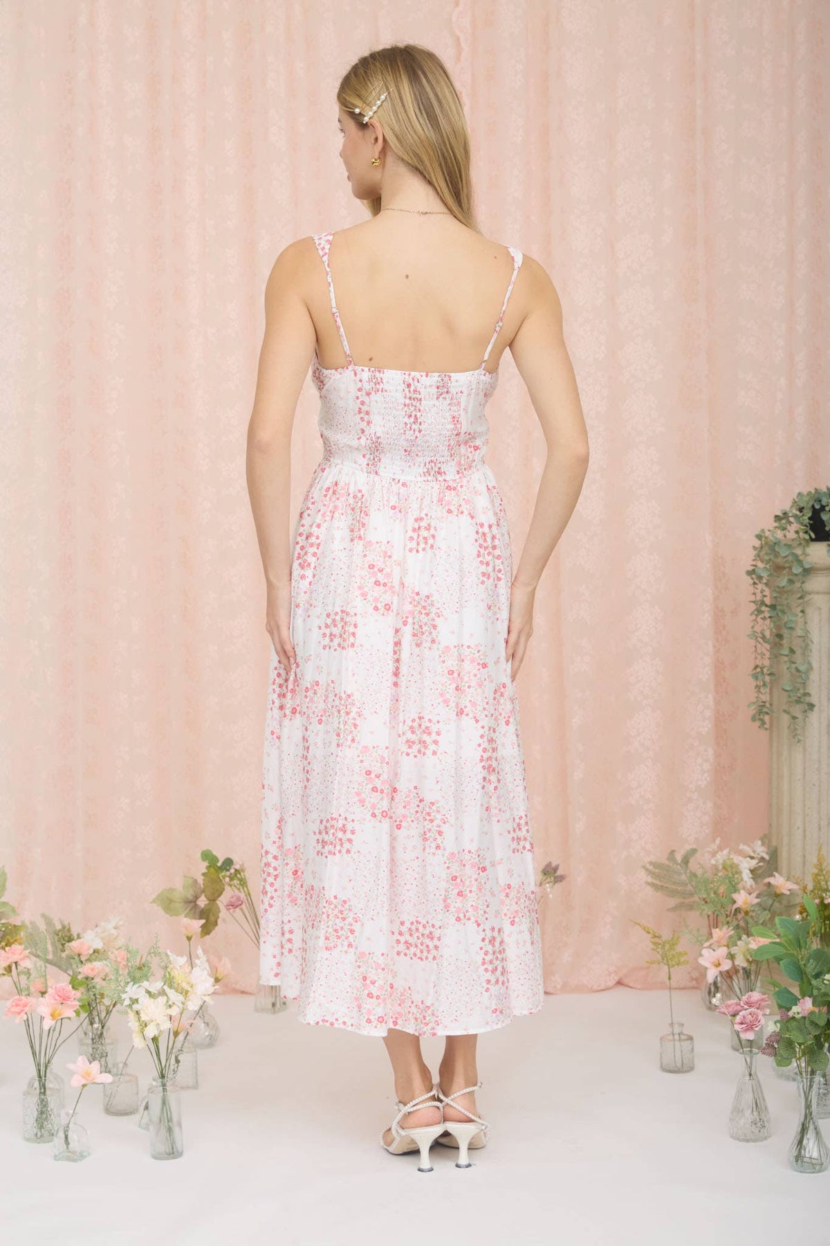 Evelina Corset Midi Dress