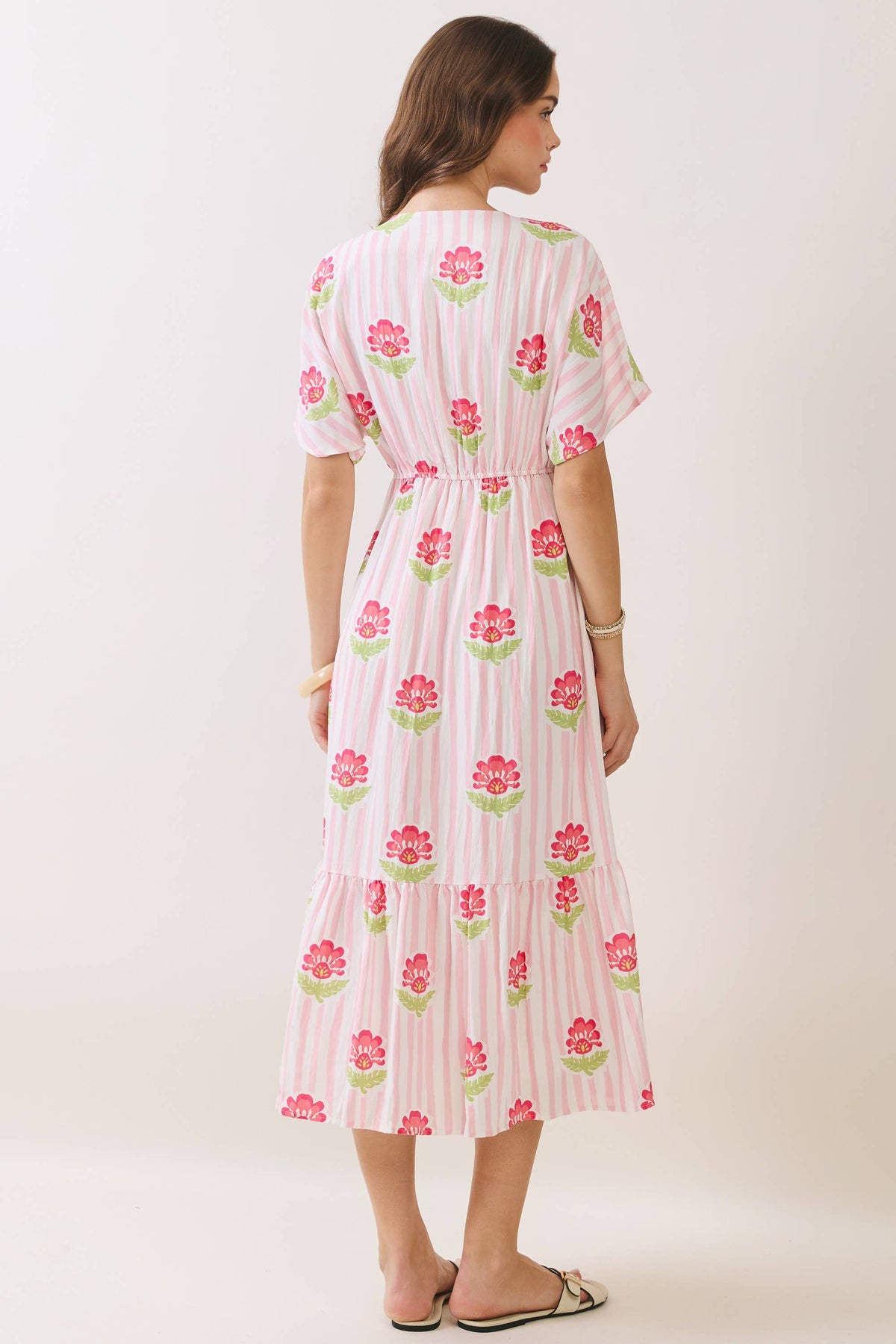 The Liana Stripe Midi Dress