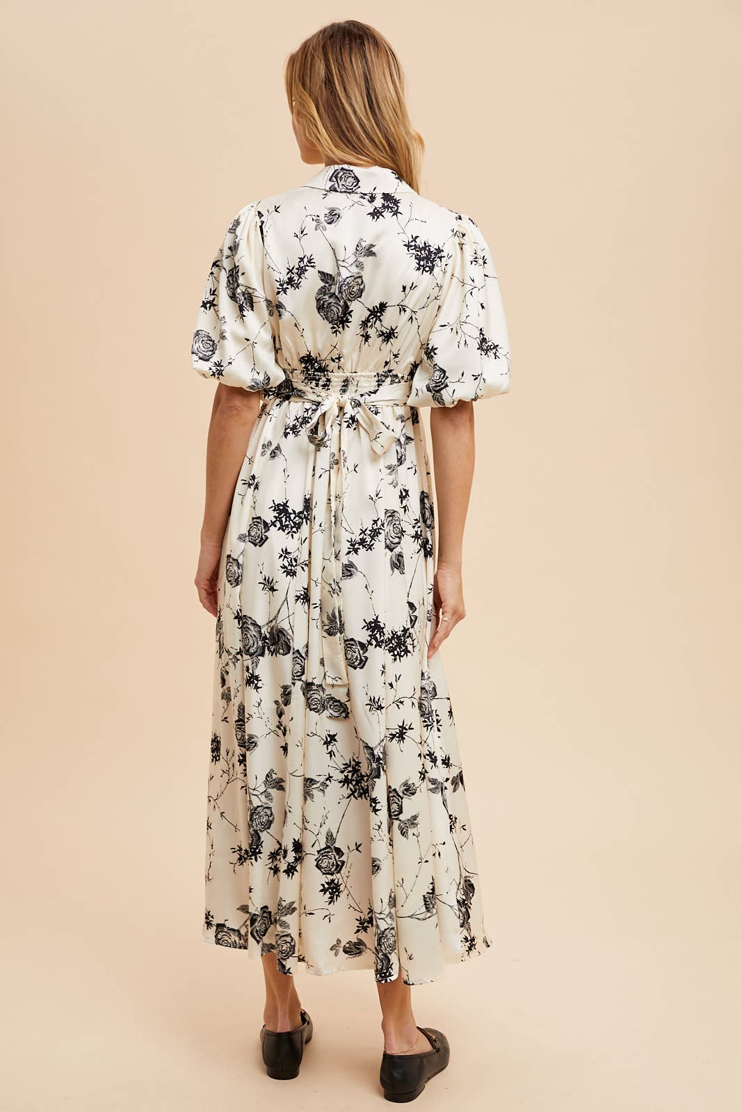 Jane Satin Midi Dress