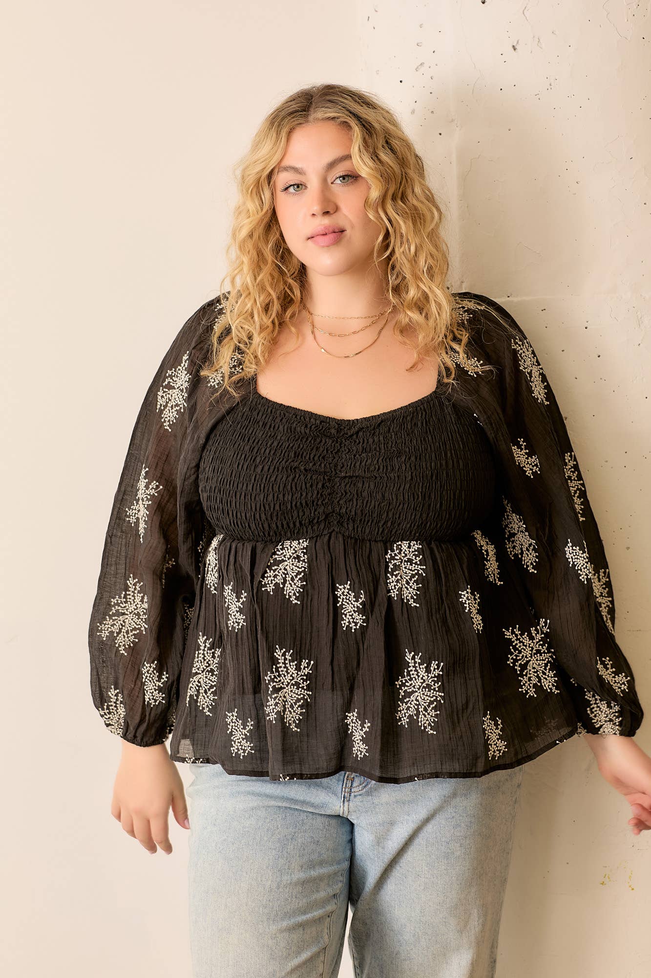 Noir Meadow Blouse