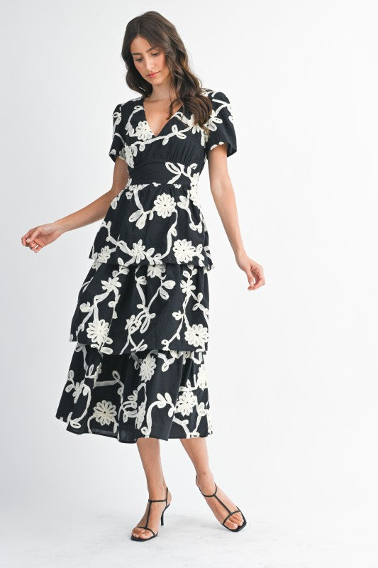 The Aurelia Embroidered Midi