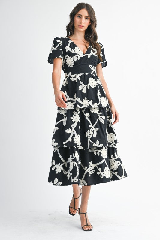 The Aurelia Embroidered Midi