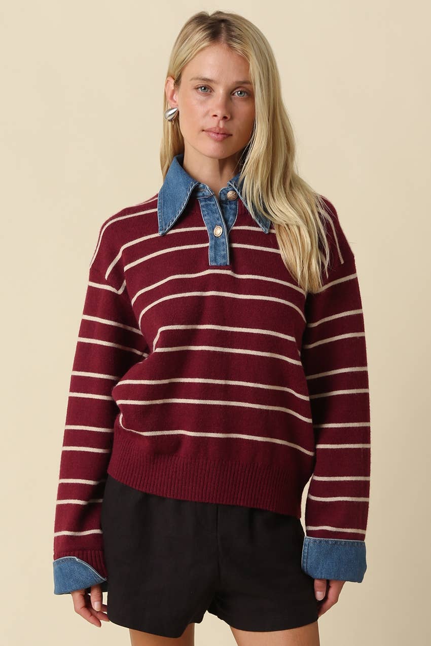 Hadley Striped Layered Sweater
