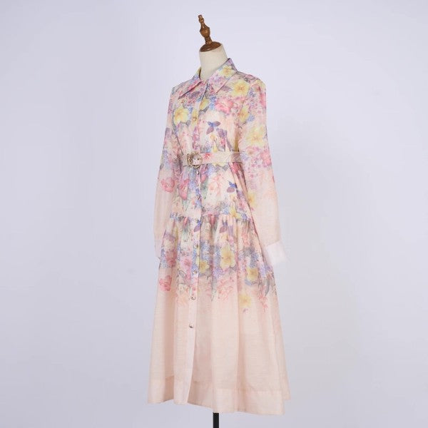 Valerie Belted Maxi Dress