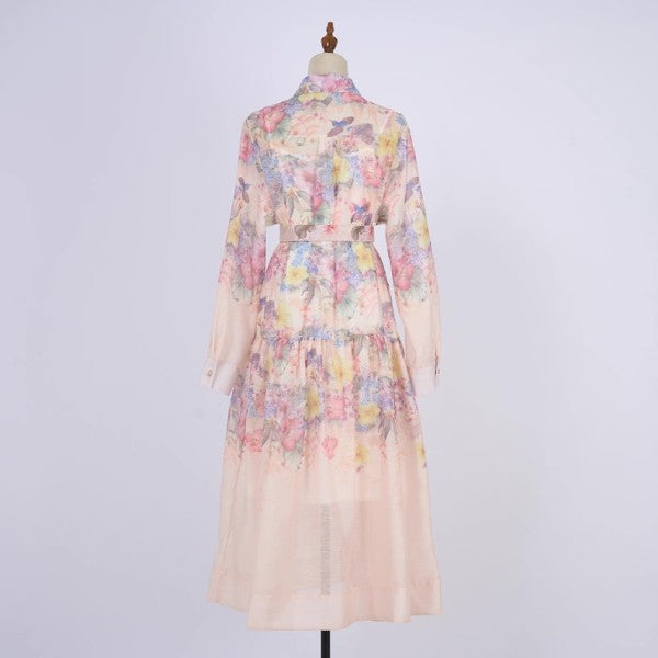 Valerie Belted Maxi Dress