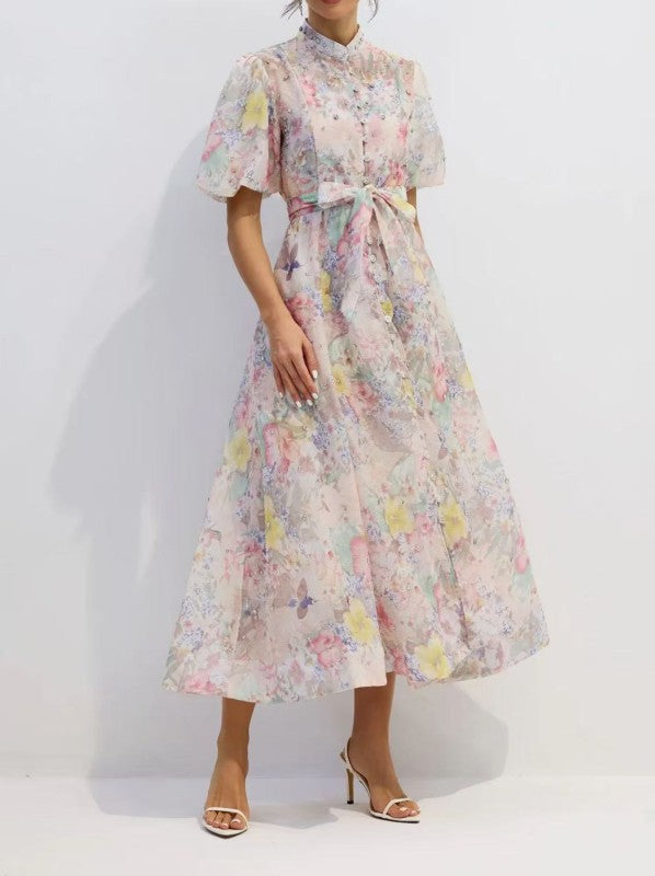 Glinda Rhinestone Maxi Dress