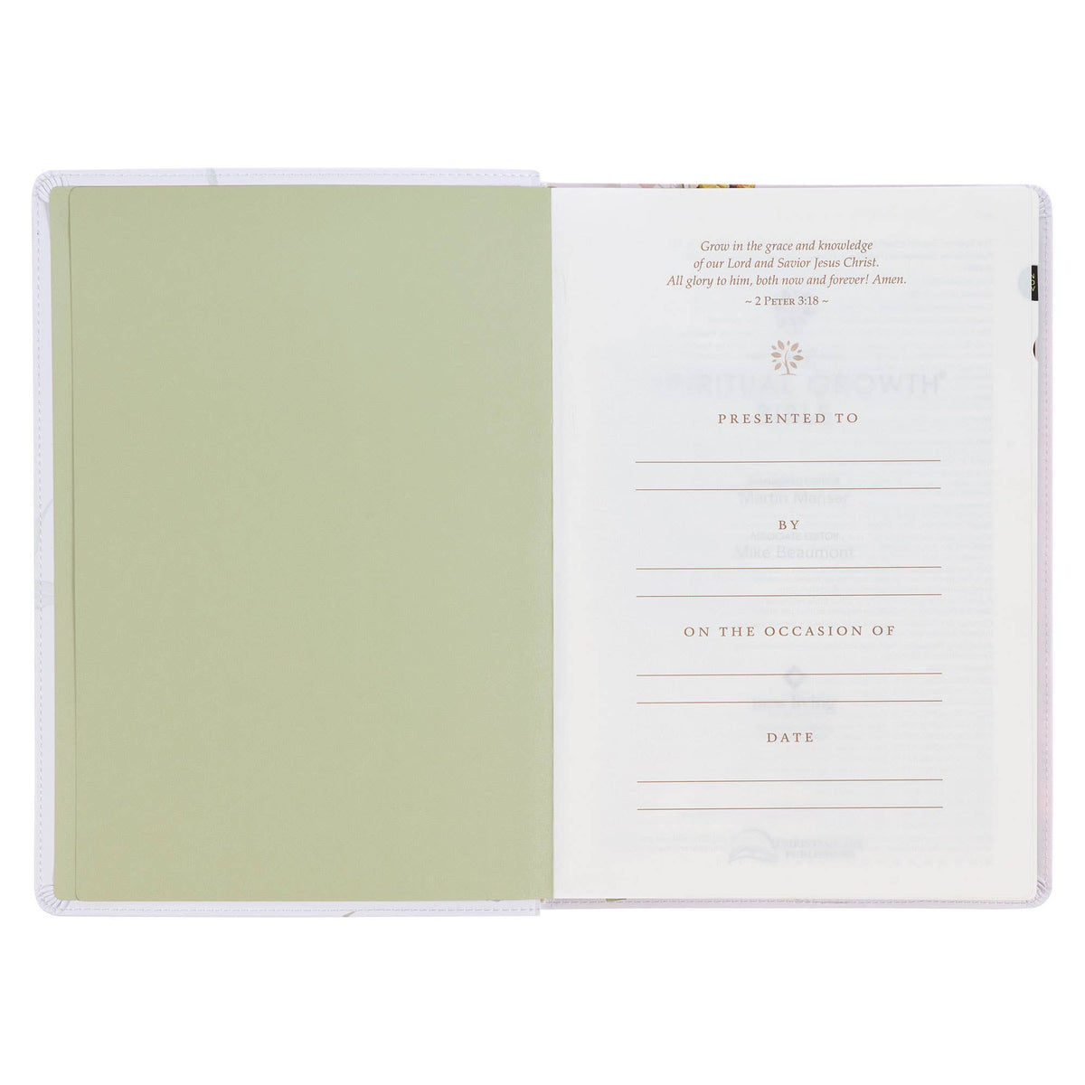 NLT Spiritual Growth Bible - Floral