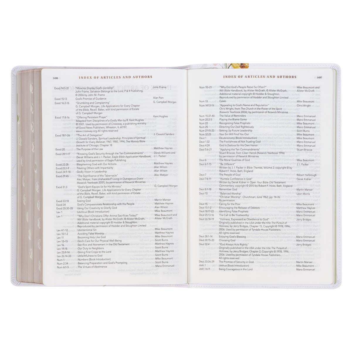 NLT Spiritual Growth Bible - Floral