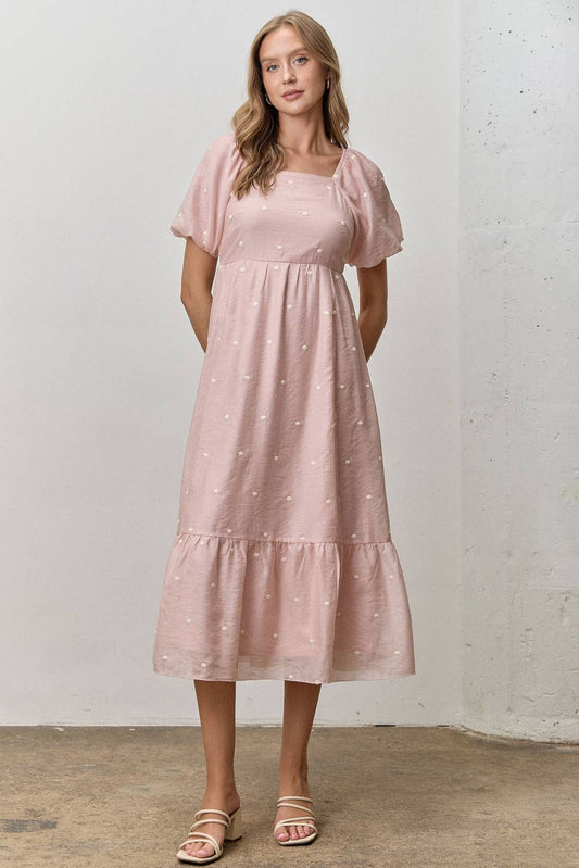 Brittany Dot Midi Dress