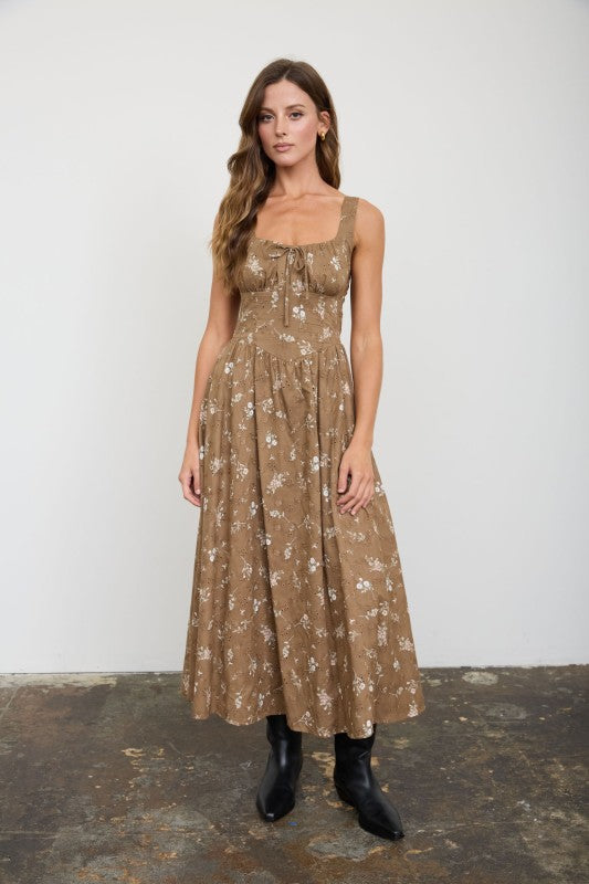Rosalie Corset Midi Dress