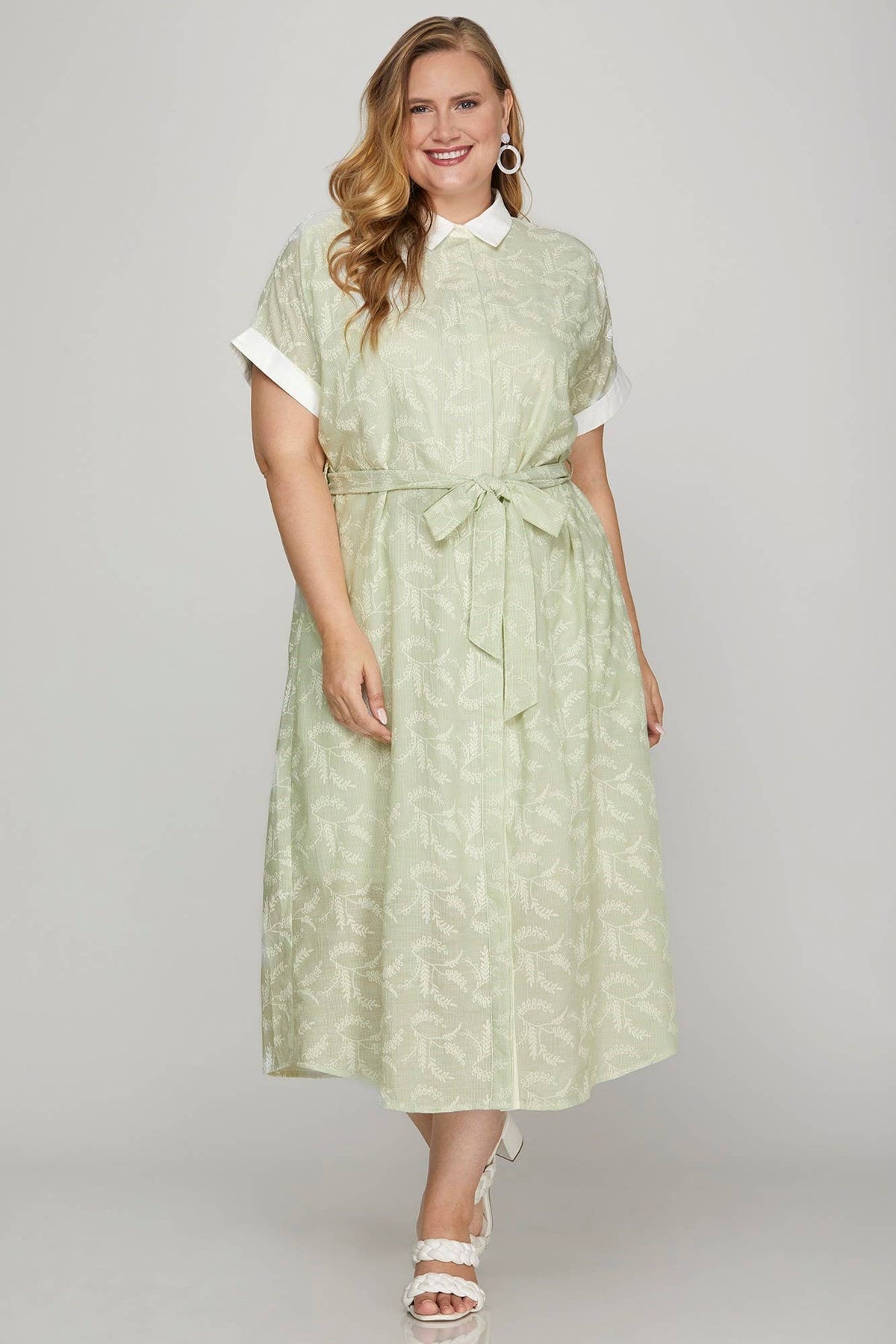 Helene Belted Midi Dress