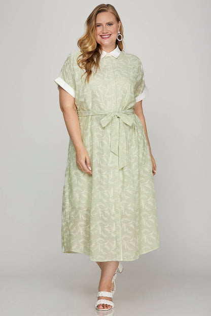 Helene Belted Midi Dress