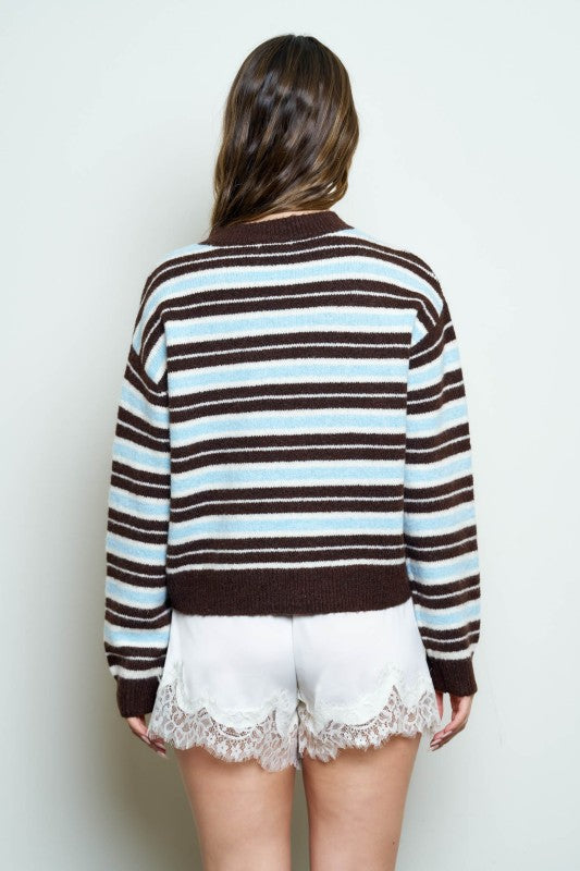 Stripe Crewneck Sweater
