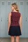 Polka Dot Mesh Knit Top