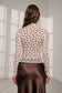 Polka Dot Mesh Long Sleeve Top