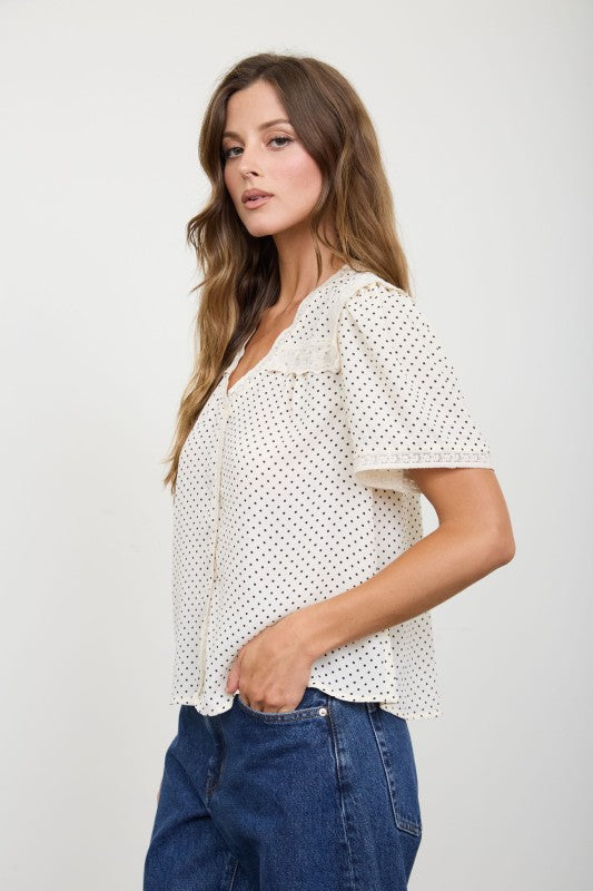 Margot Polka Dot Blouse
