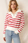 Striped Sailor Collared Sweater