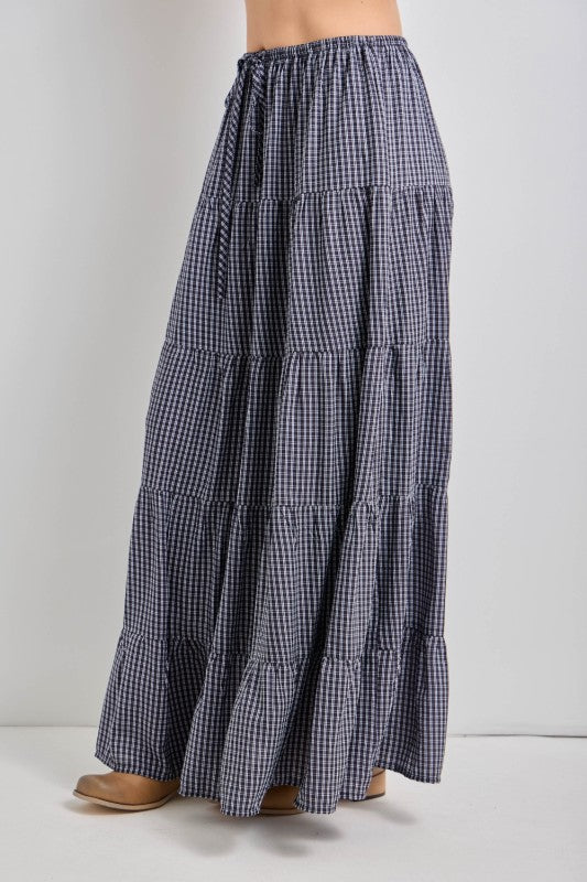 Jenny Plaid Midi Skirt