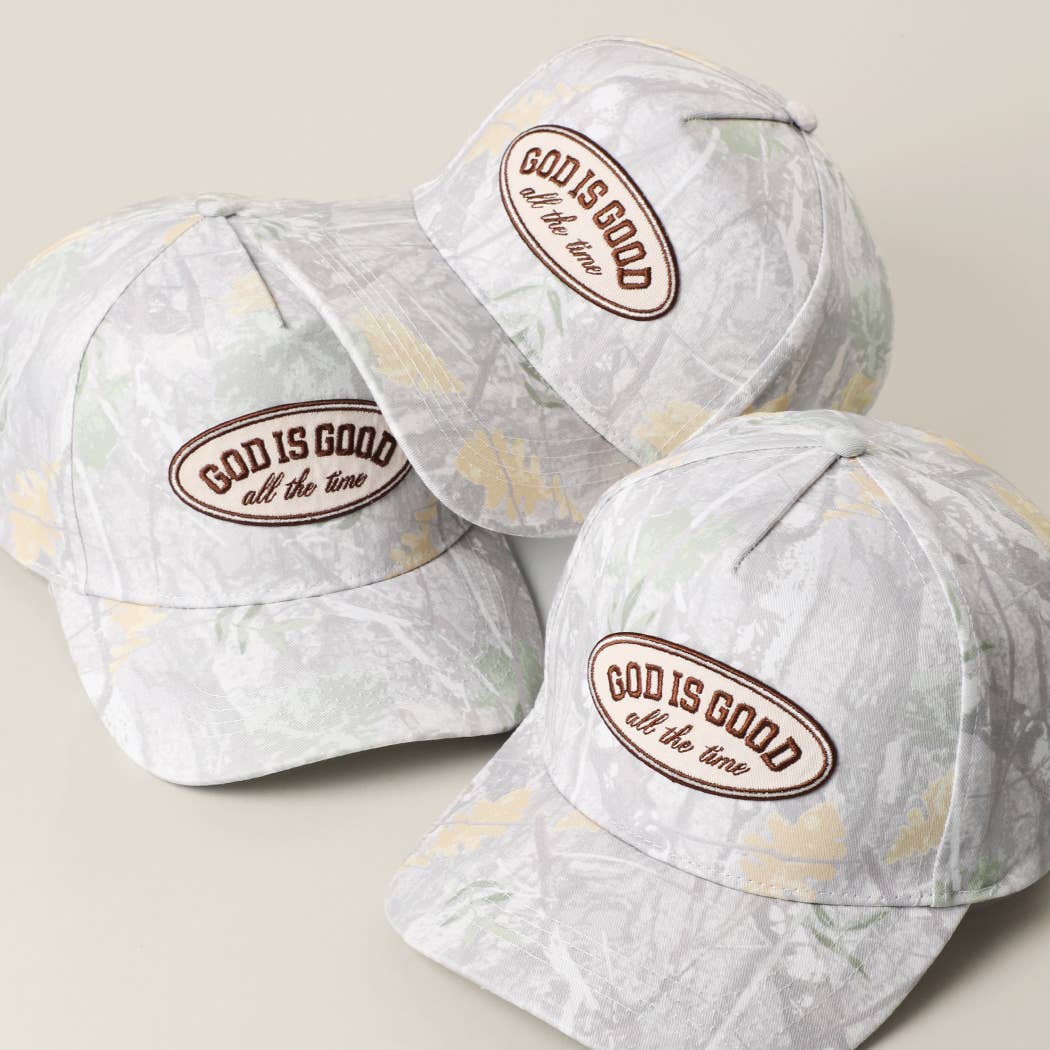 God Is Good Camo Hat