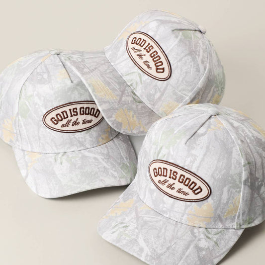 God Is Good Camo Hat