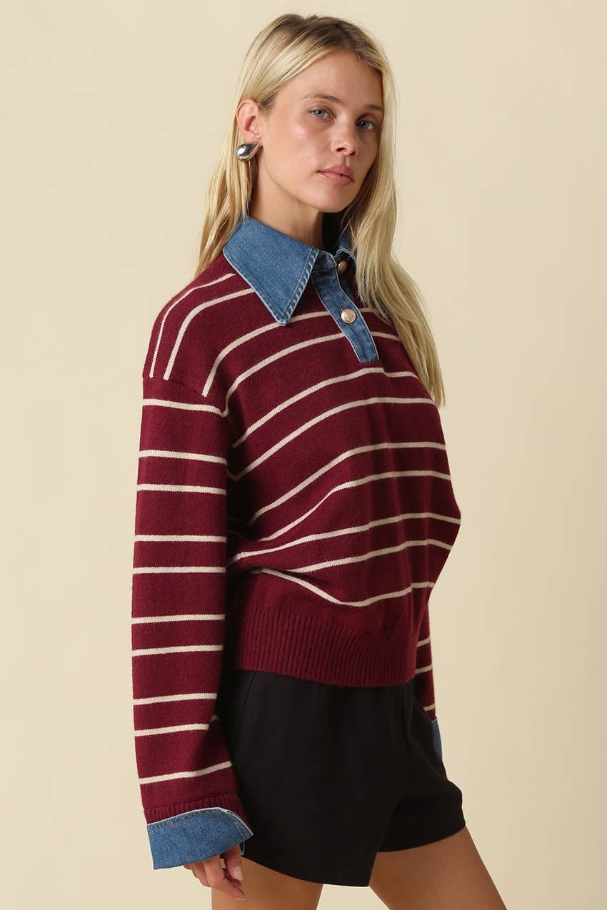 Hadley Striped Layered Sweater