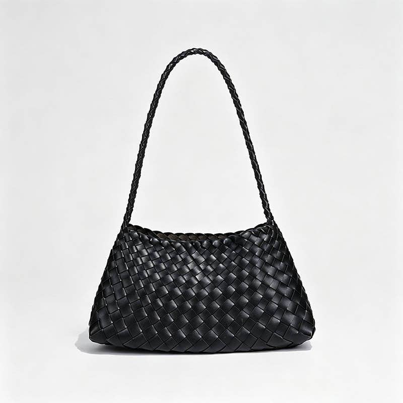 Candace Woven Drawstring Shoulder Bag
