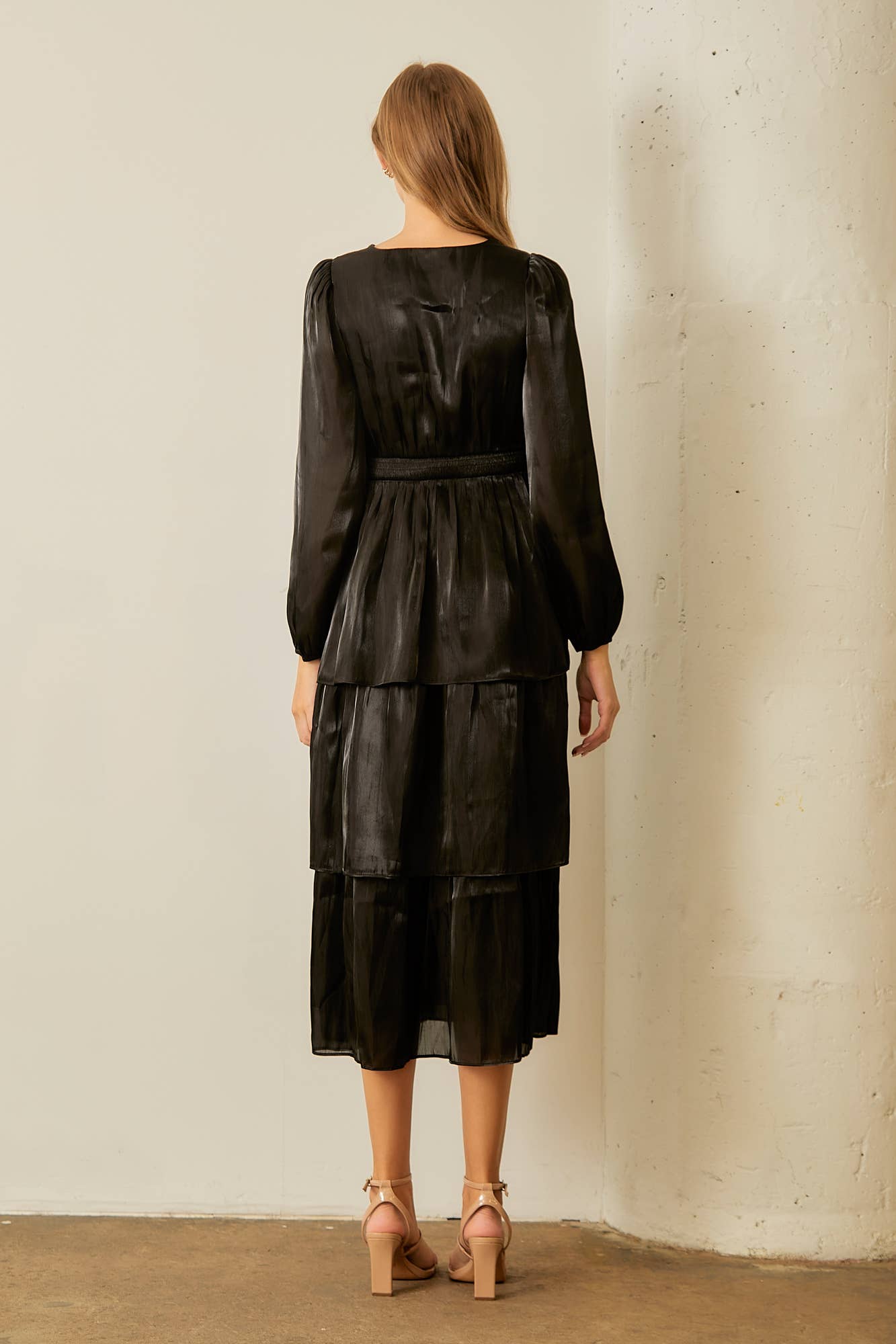 Elena Tiered Midi Dress