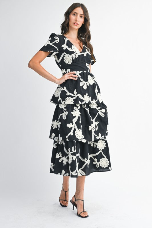 The Aurelia Embroidered Midi