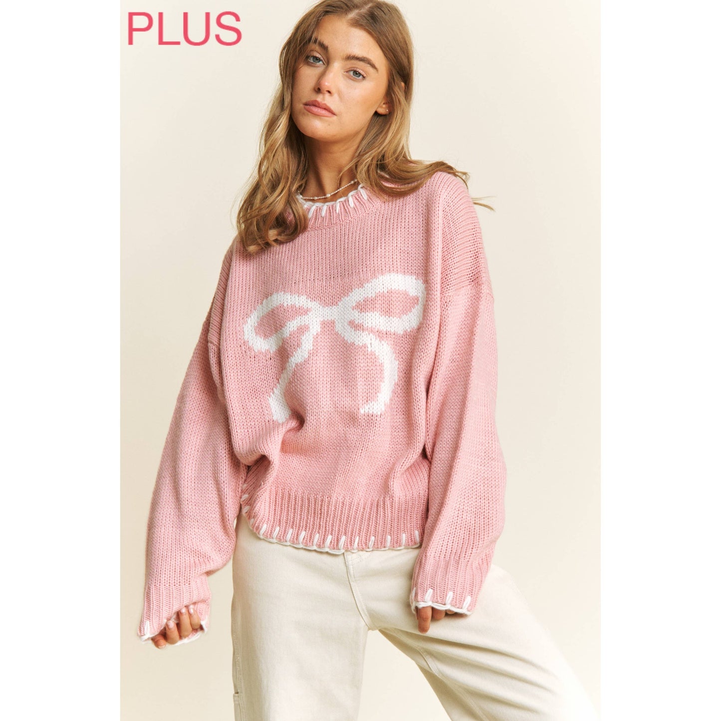 Blushing Bow Pullover