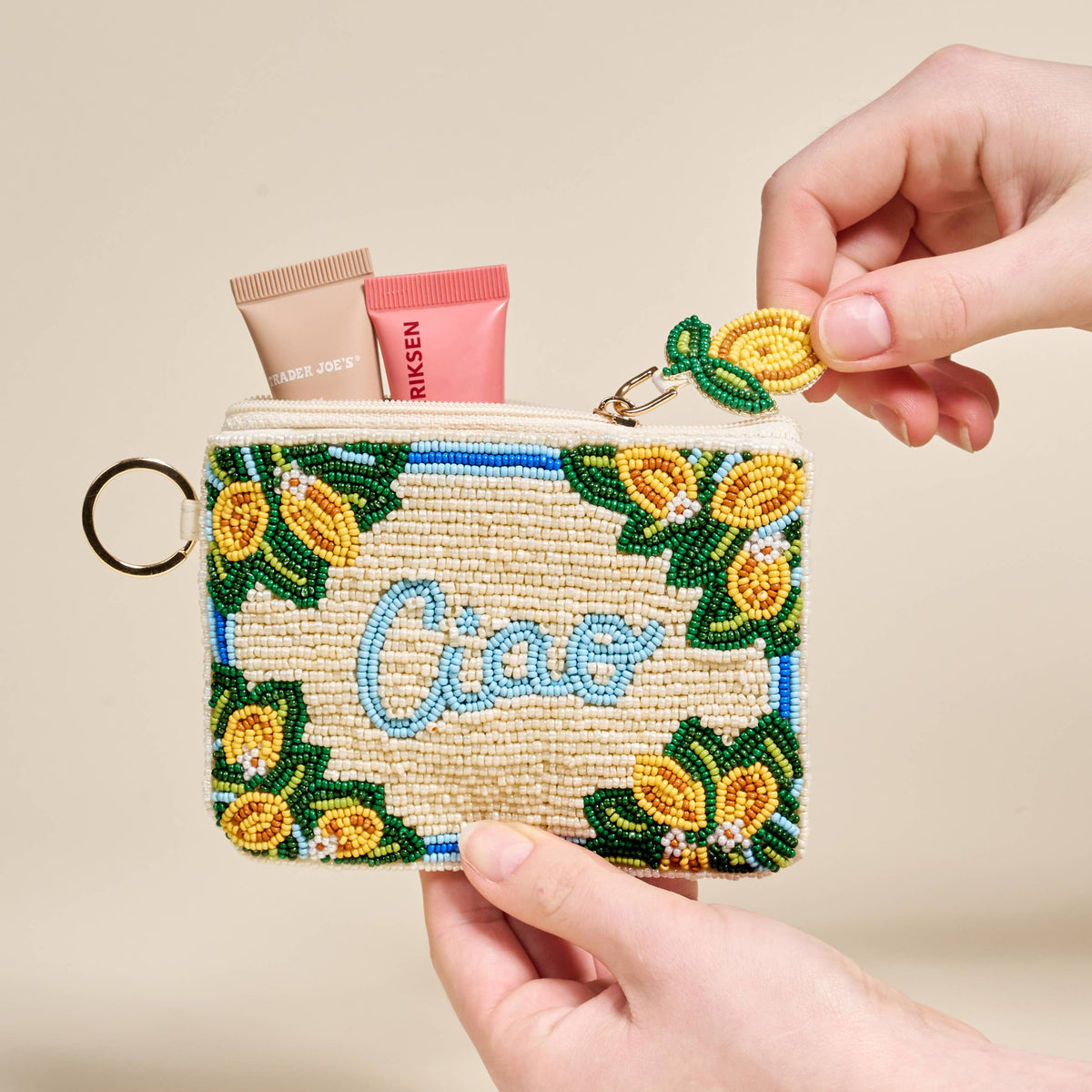 Ciao Bella Hand Beaded Pouch