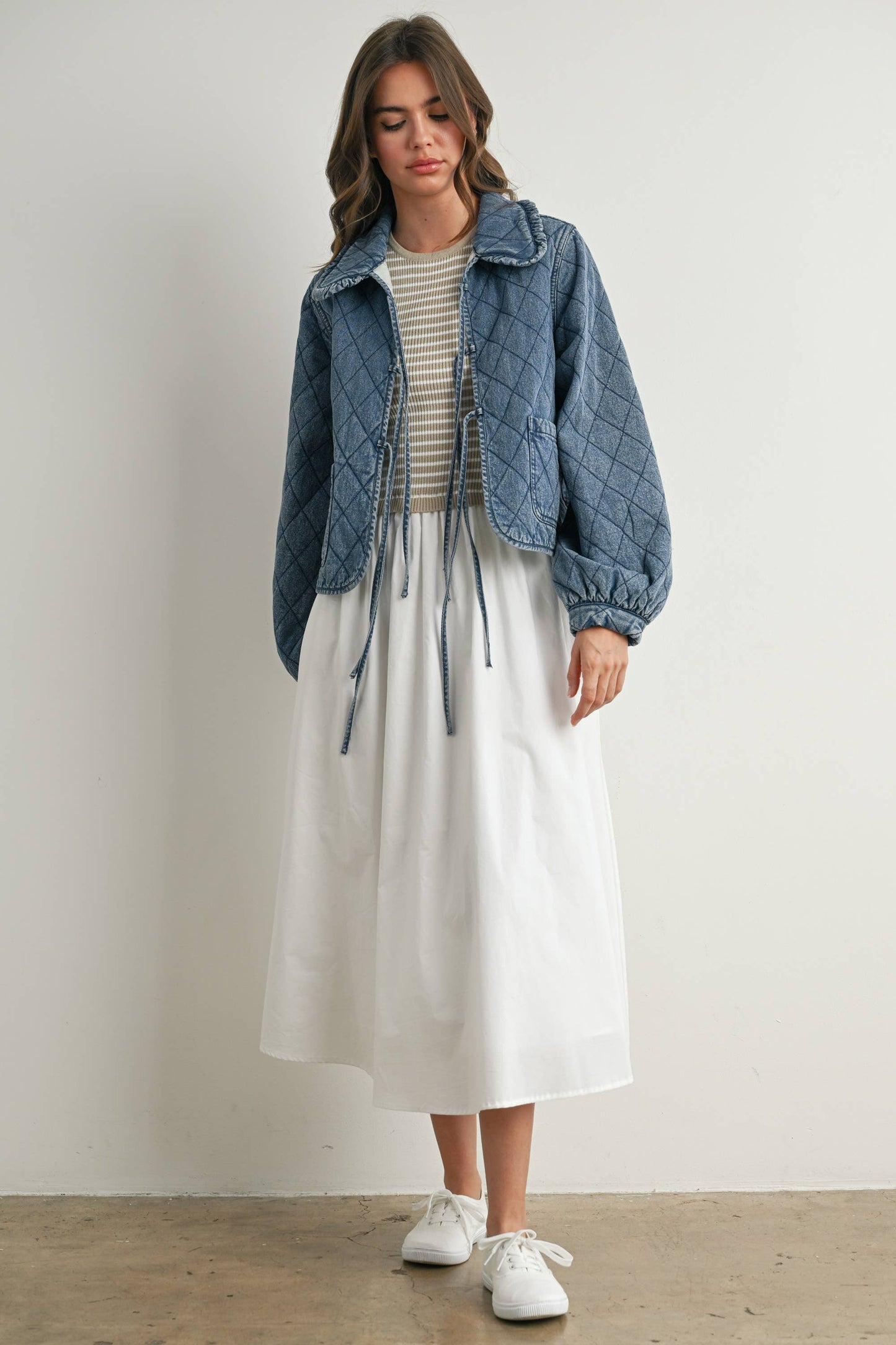 Quilted Bow Tie Jacket