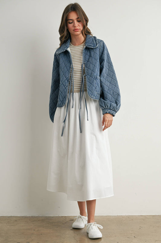 Quilted Bow Tie Jacket