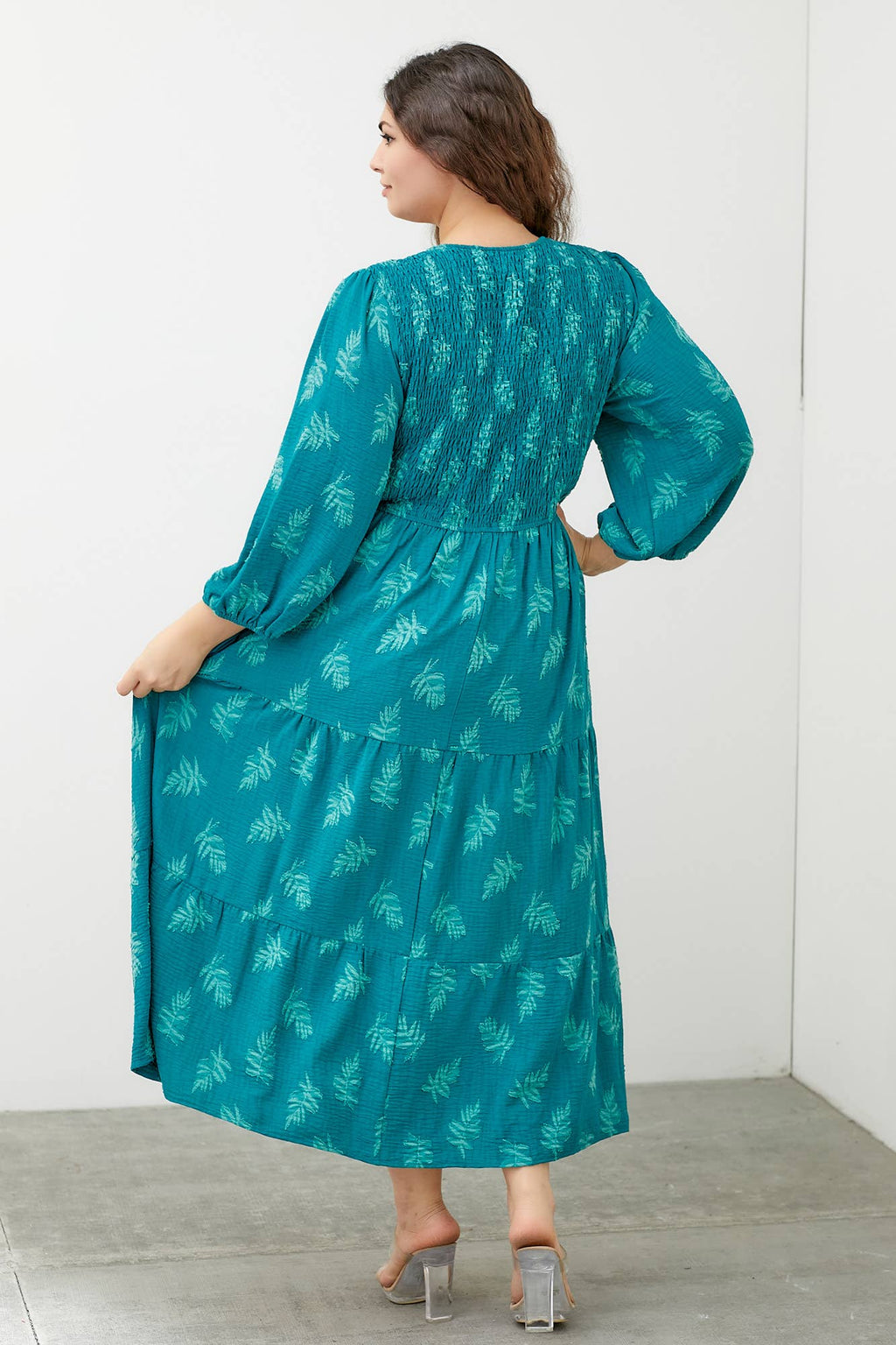 Solene Textured Maxi Dress