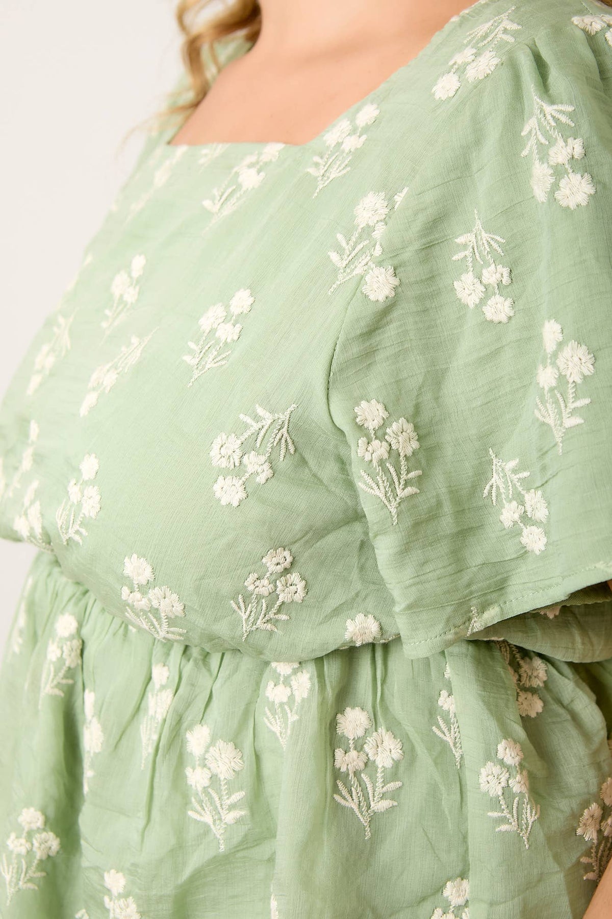 Sage Bloom Blouse