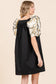 Inara Layered Ruffled Puff Sleeve Dress