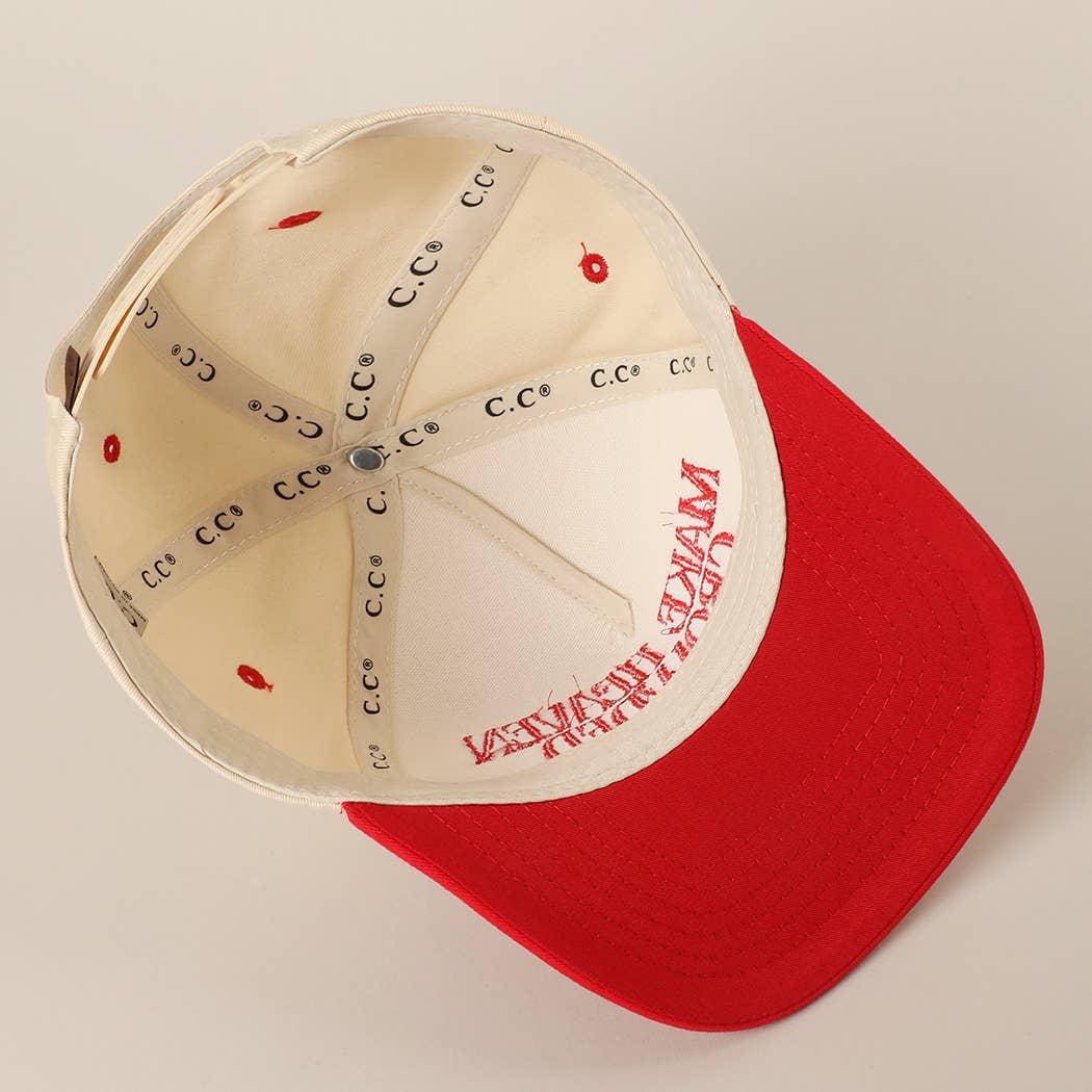 Make Heaven Crowded Embroidered Cap