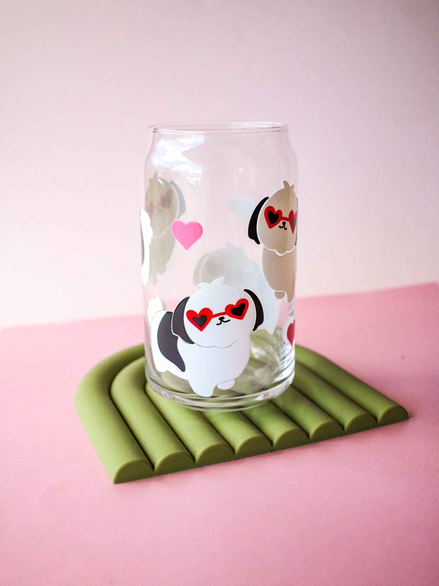 Shih Tzu Glass Cup