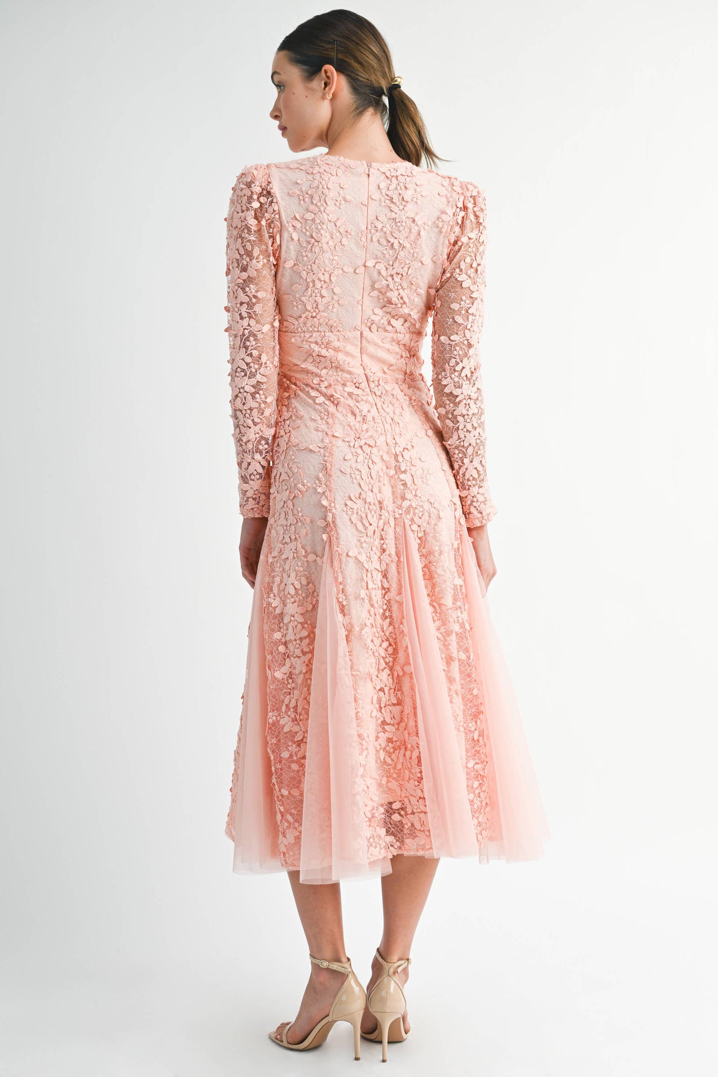 Fiora Embroidered Lace Dress