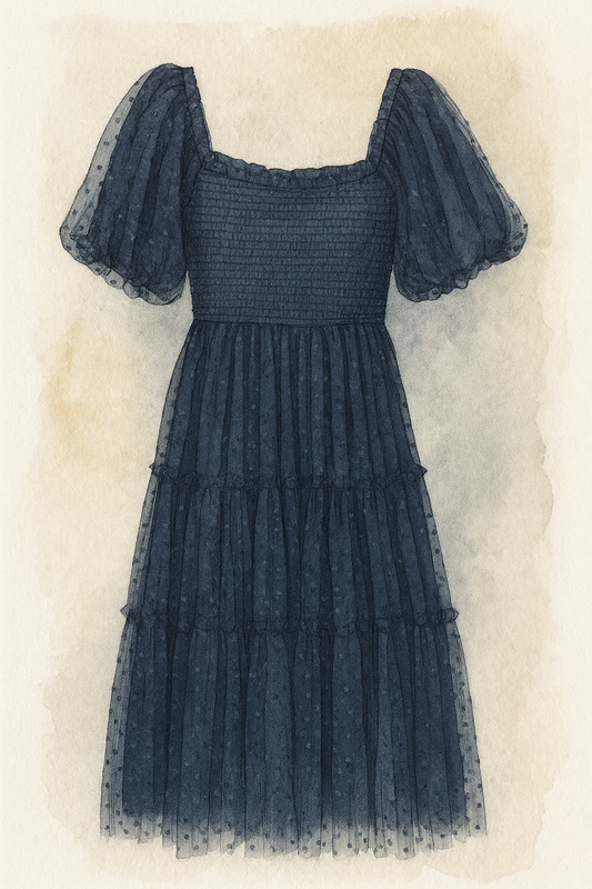 Autumn Indigo Dress