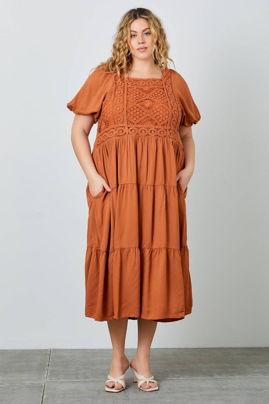 Penny Crochet Maxi Dress