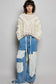 Eyelet Ruffle Knit Top