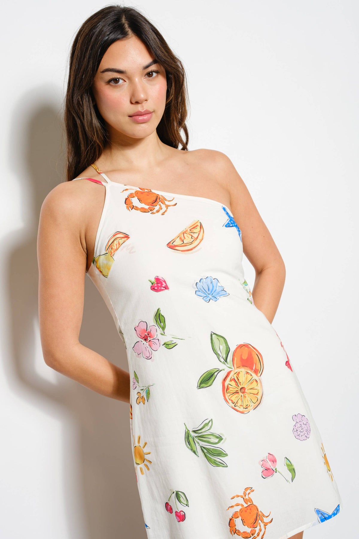 Seaside Soirée One-Shoulder Dress