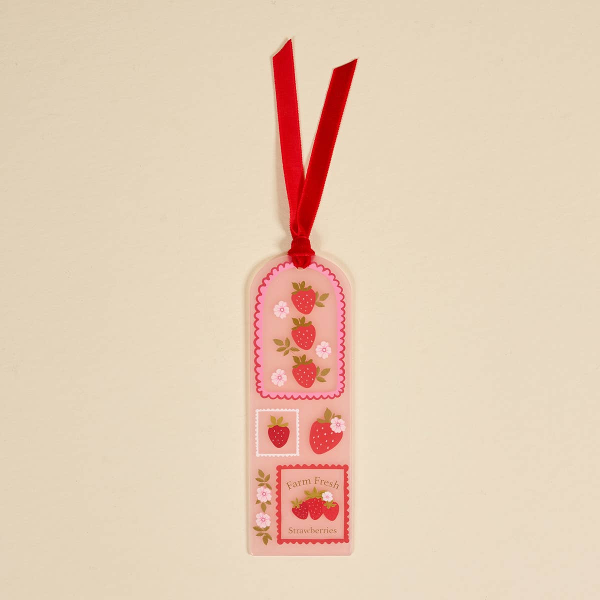 Strawberries Acrylic Bookmark